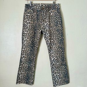 R13 Kick Fit Jeans Tyler Leopard Size 28